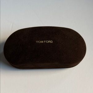 TOM FORD Sunglasses Case Suede Brown
